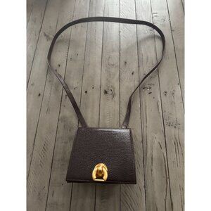 Vintage JENNIFER GRAHAM Reptile Embossed Leather Mini Crossbody Bag